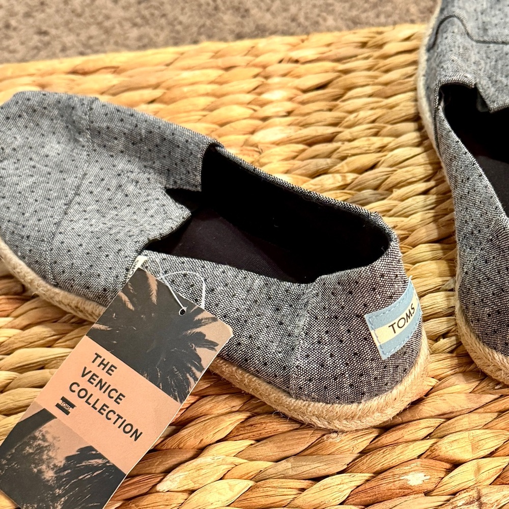 Toms Gray Espadrilles Cozy Slip-On Shoes